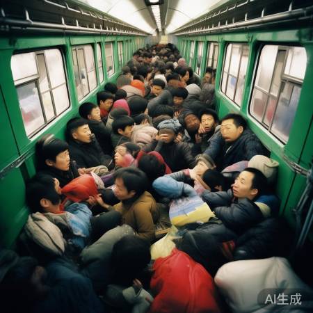 春运绿皮车超员严重