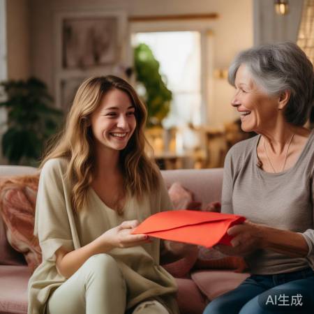 小姨给大学生侄女送惊喜红包，温暖满满