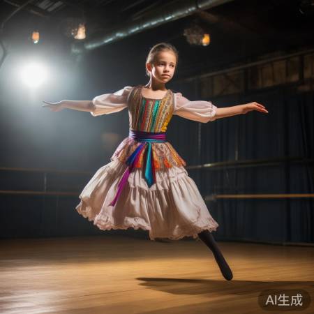 英歌舞小女孩成为焦点，站C位引发关注