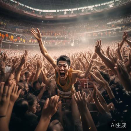 赛场沸腾，翊鸣夺冠