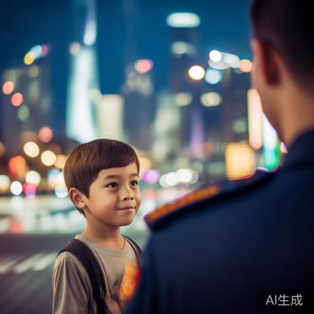 男孩上海外滩走失淡定求助：警方暖心举动引网友点赞
