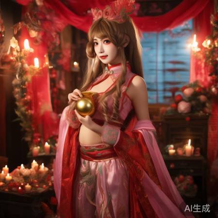 杨雪cos财神，财神形象再现！