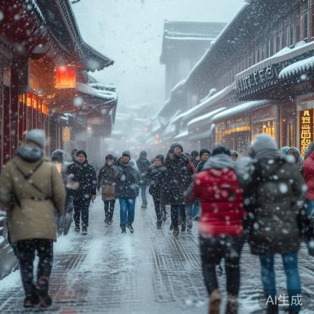 河南大范围雨雪来袭，出行请注意安全！