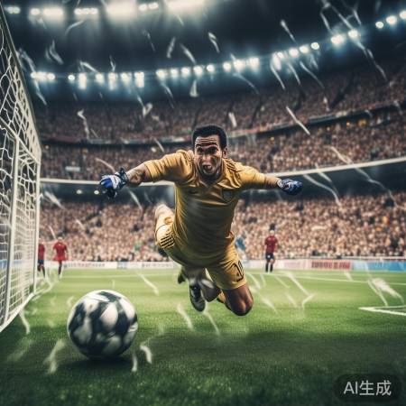 皇马后卫赫伊森，守护球门，谨慎