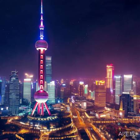 上海夜景璀璨画卷