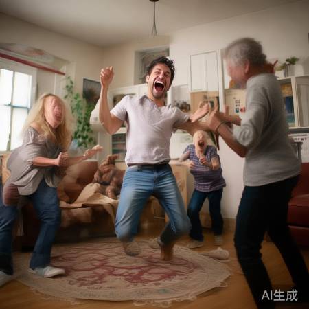 踮脚转身，全家欢笑