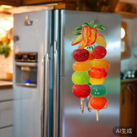 哈尔滨冰糖葫芦冰箱贴，冬日甜蜜