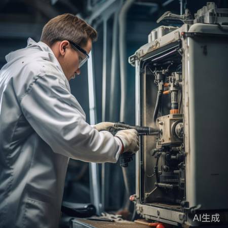 清洗压缩机，注意安全