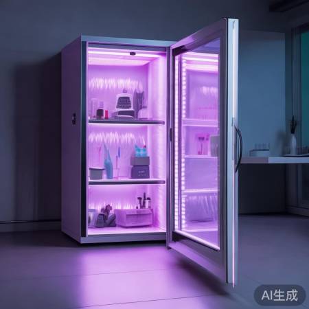 紫外线消毒柜，小心辐射。