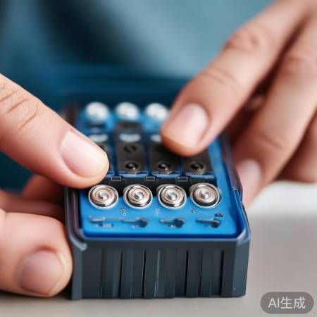 装入电池，正负极对准