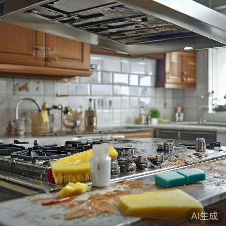 油烟机每月清洁，卫生又耐用