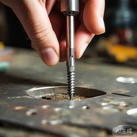 换新螺丝，适度拧紧