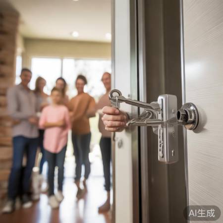 老式防盗门双钥匙安全升级，一锁两用更放心