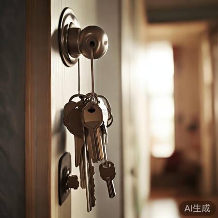 出门锁门窗，慎放钥匙，防失窃