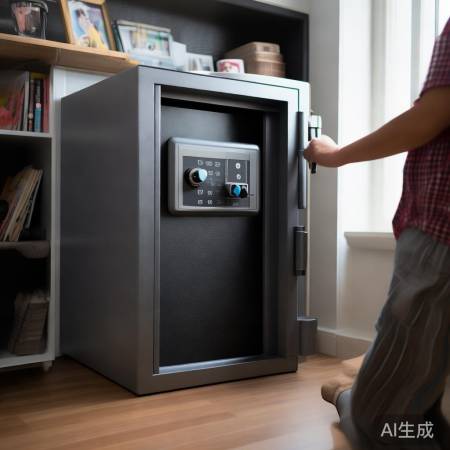 “保险柜，客来锁，外出托”