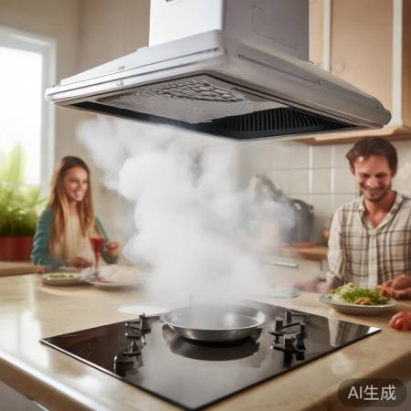 长虹集成灶烟灶联动关闭：智能厨房新体验