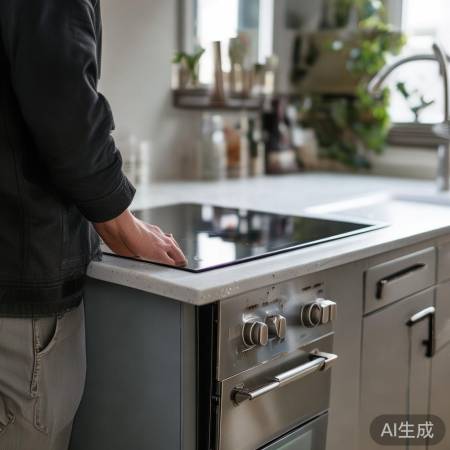 集成灶高度适中，烹饪不腰酸。