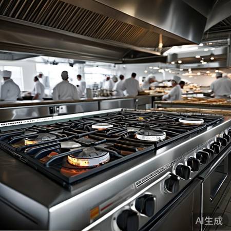 厨房四灶燃气灶：商用厨房的理想选择