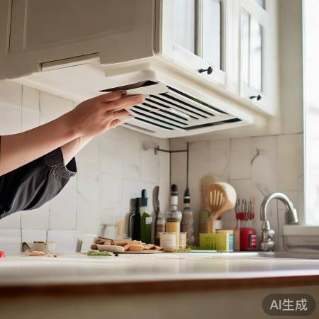 厨房通风，杂物勿堵