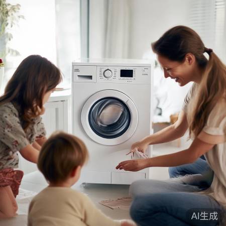 儿童洗衣机，安全简易