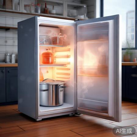 热水致冰箱费电