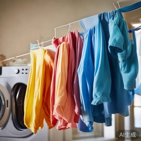 洗净晾晒，衣物柔亮