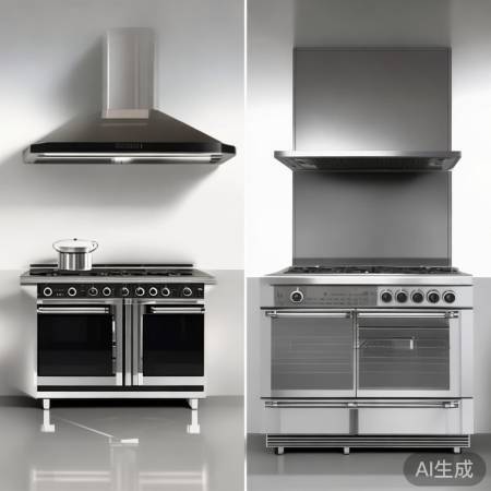 分体灶与集成灶外观对比