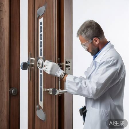 “测试门锁中”