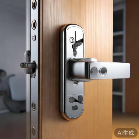 智能锁舌不回弹，增强安全性