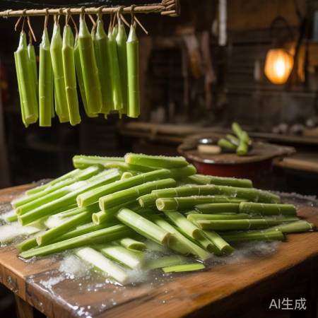 盐腌竹笋，鲜美味长