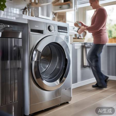 洗衣机甩干适量水