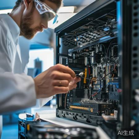 检查边盖，手动调整松动零件