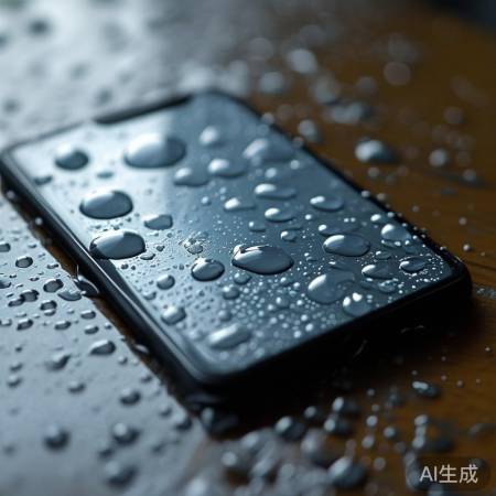 显示屏被水溅，先擦后检查