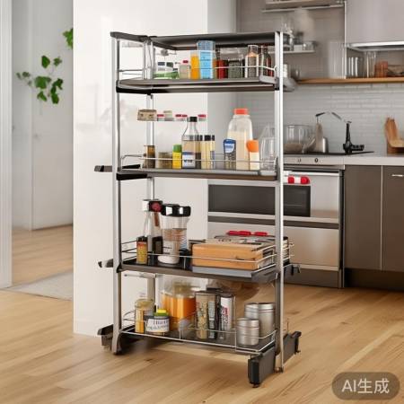 灵活厨房置物架