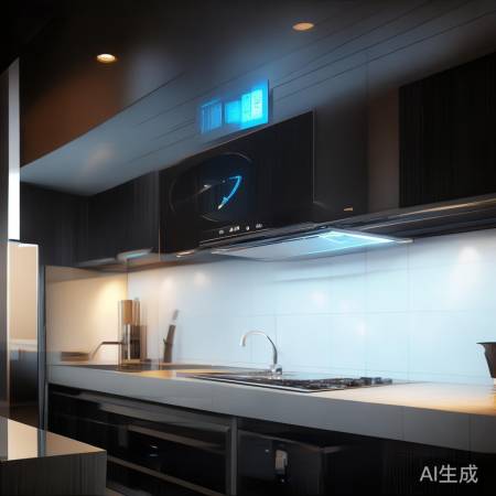 LED触控，智能调节油烟机