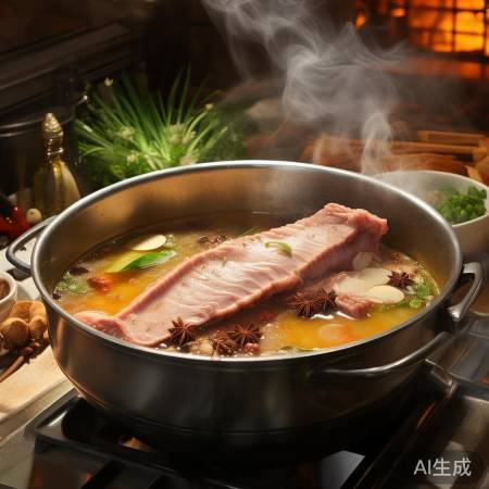 外国冰箱猪脊骨，调料入味香。