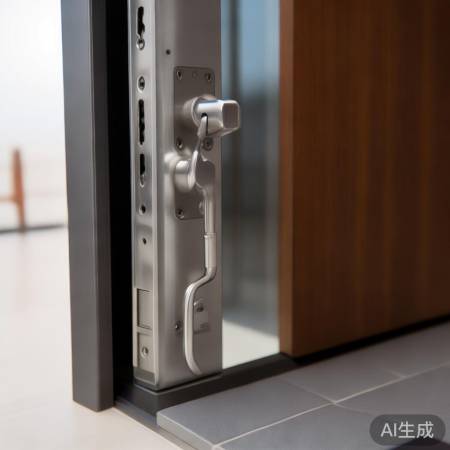 副锁装门框上下方